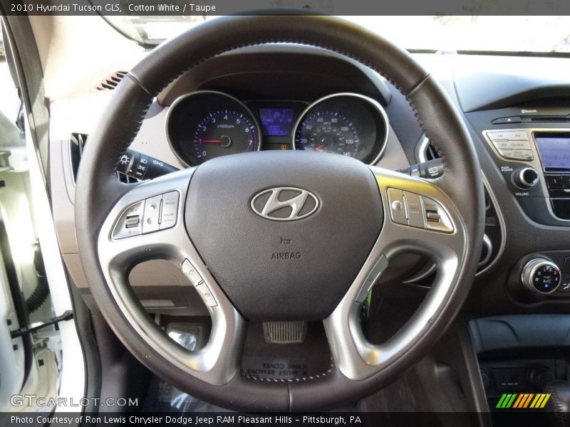 Cotton White / Taupe 2010 Hyundai Tucson GLS