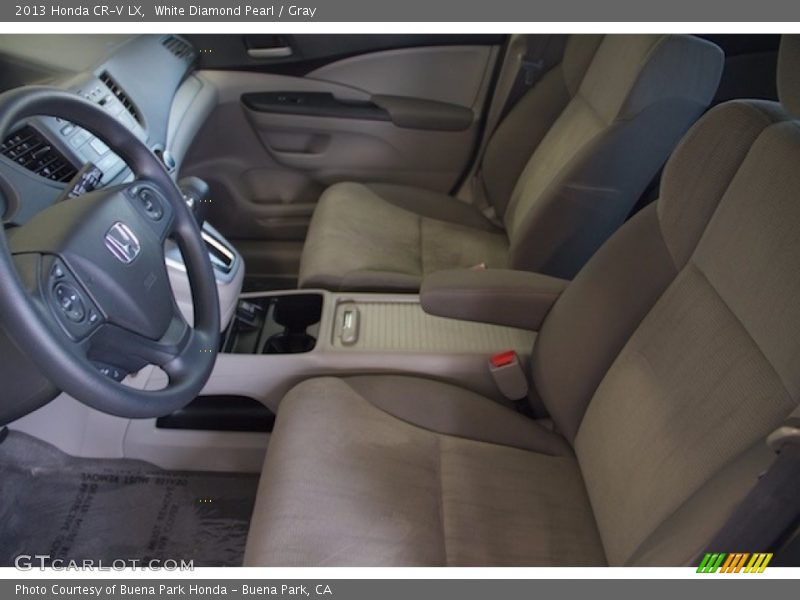 White Diamond Pearl / Gray 2013 Honda CR-V LX