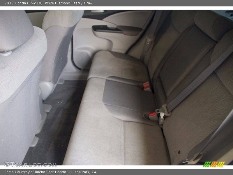 White Diamond Pearl / Gray 2013 Honda CR-V LX
