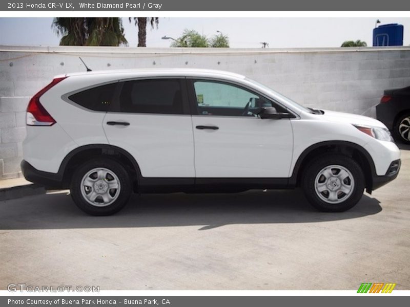 White Diamond Pearl / Gray 2013 Honda CR-V LX