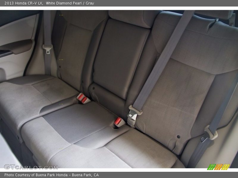 White Diamond Pearl / Gray 2013 Honda CR-V LX