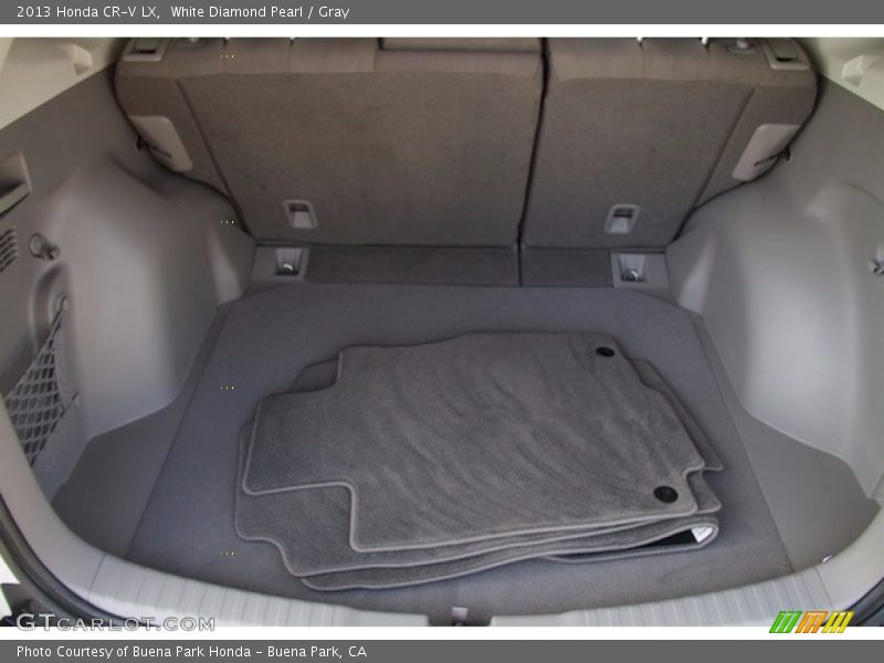 White Diamond Pearl / Gray 2013 Honda CR-V LX