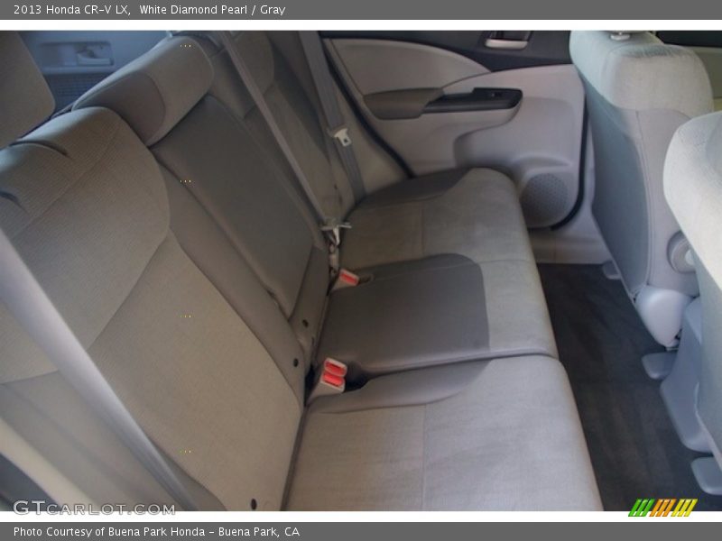 White Diamond Pearl / Gray 2013 Honda CR-V LX