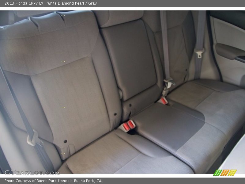 White Diamond Pearl / Gray 2013 Honda CR-V LX