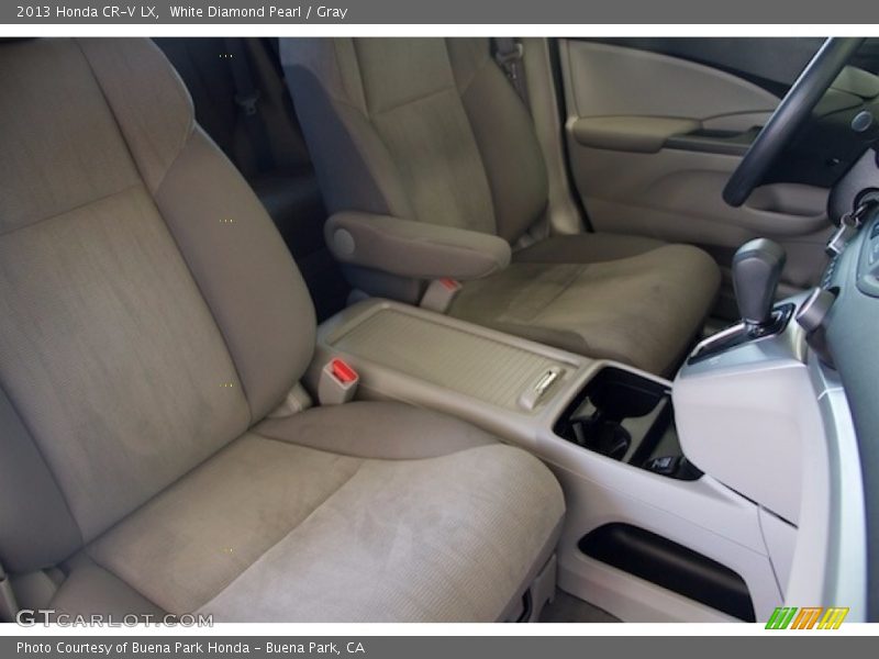 White Diamond Pearl / Gray 2013 Honda CR-V LX
