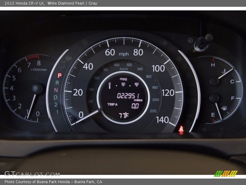 White Diamond Pearl / Gray 2013 Honda CR-V LX