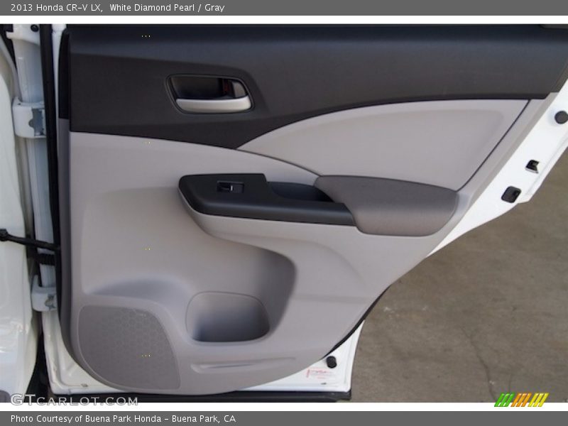 White Diamond Pearl / Gray 2013 Honda CR-V LX