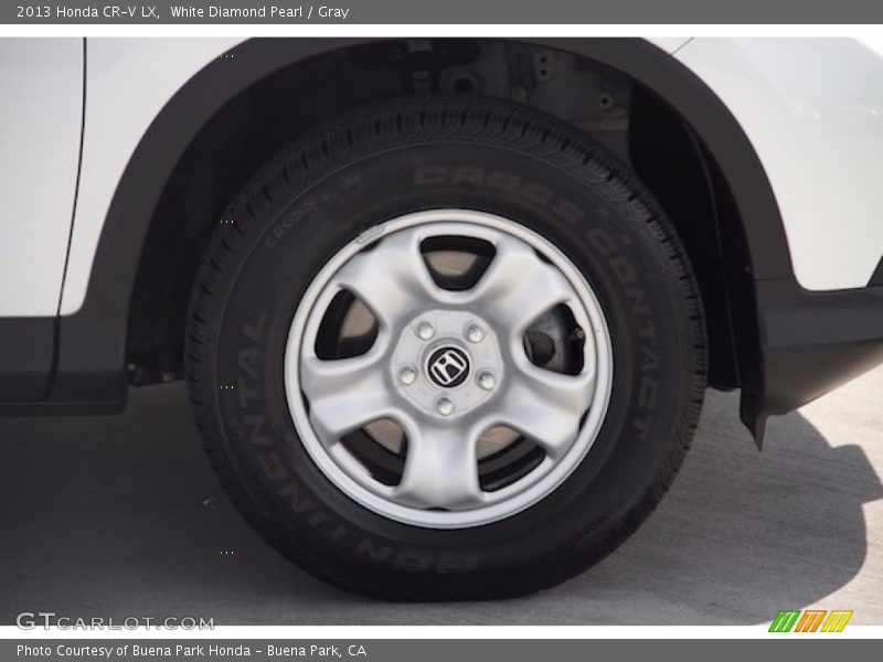 White Diamond Pearl / Gray 2013 Honda CR-V LX