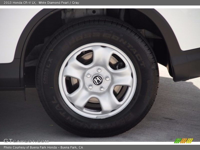 White Diamond Pearl / Gray 2013 Honda CR-V LX