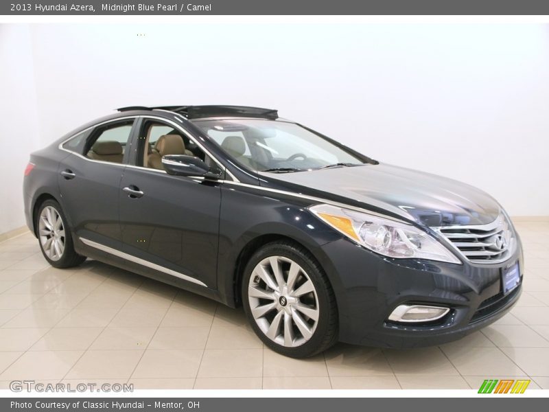 Midnight Blue Pearl / Camel 2013 Hyundai Azera