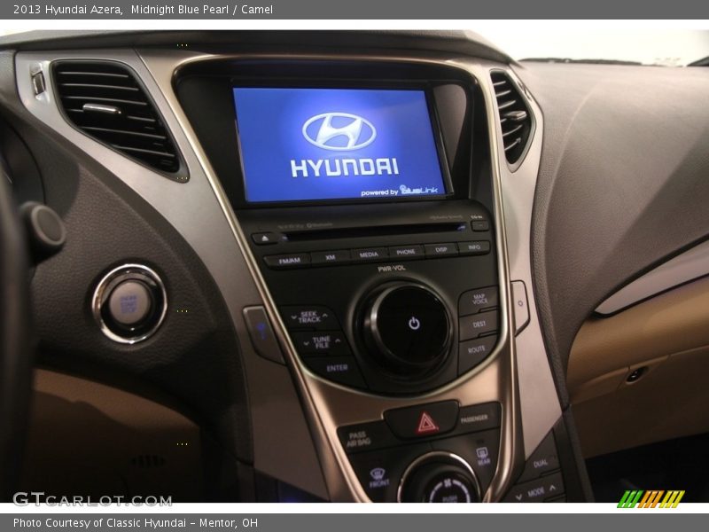 Midnight Blue Pearl / Camel 2013 Hyundai Azera