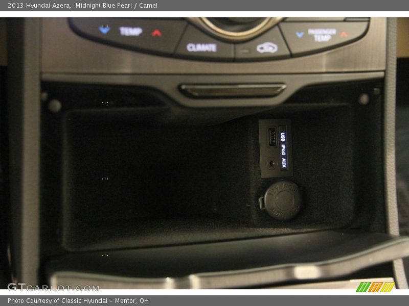 Midnight Blue Pearl / Camel 2013 Hyundai Azera
