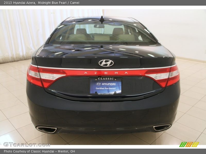 Midnight Blue Pearl / Camel 2013 Hyundai Azera
