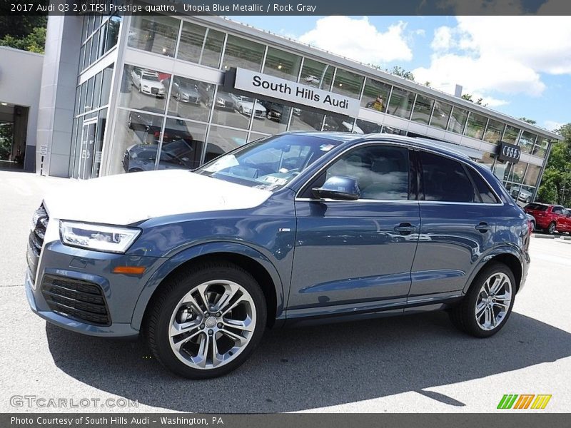 Utopia Blue Metallic / Rock Gray 2017 Audi Q3 2.0 TFSI Prestige quattro