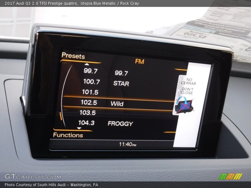 Audio System of 2017 Q3 2.0 TFSI Prestige quattro