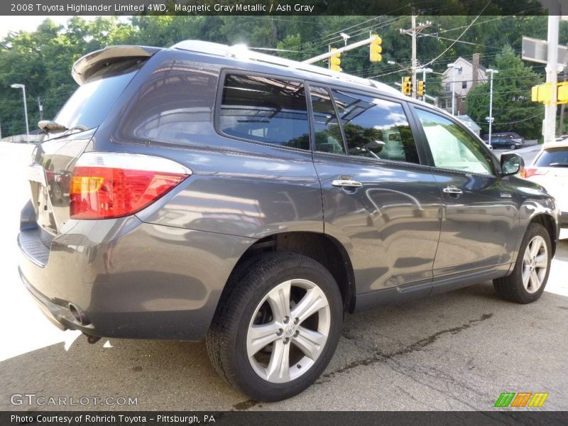 Magnetic Gray Metallic / Ash Gray 2008 Toyota Highlander Limited 4WD