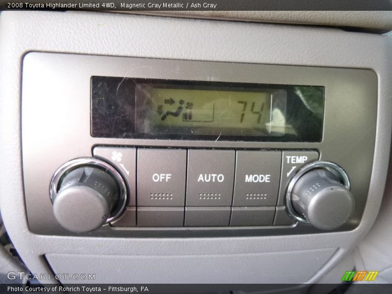 Magnetic Gray Metallic / Ash Gray 2008 Toyota Highlander Limited 4WD