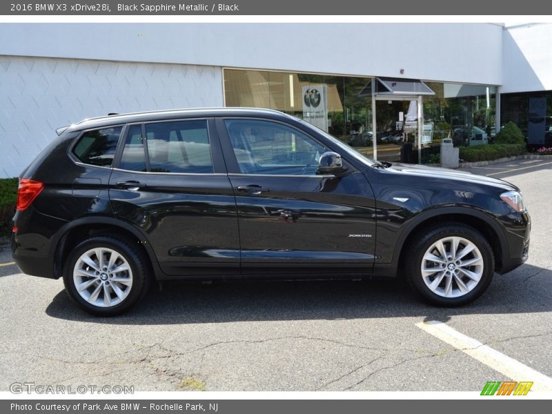 Black Sapphire Metallic / Black 2016 BMW X3 xDrive28i