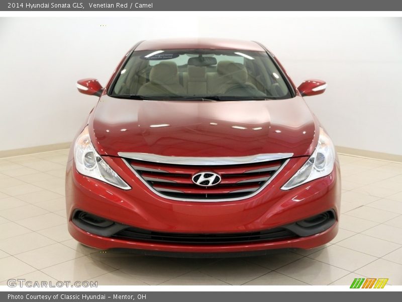 Venetian Red / Camel 2014 Hyundai Sonata GLS