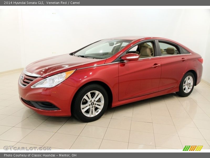 Venetian Red / Camel 2014 Hyundai Sonata GLS