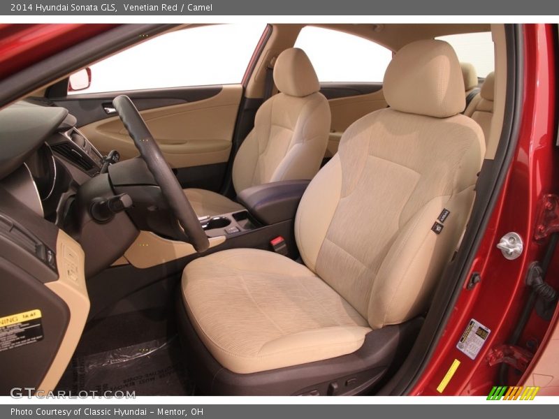 Venetian Red / Camel 2014 Hyundai Sonata GLS