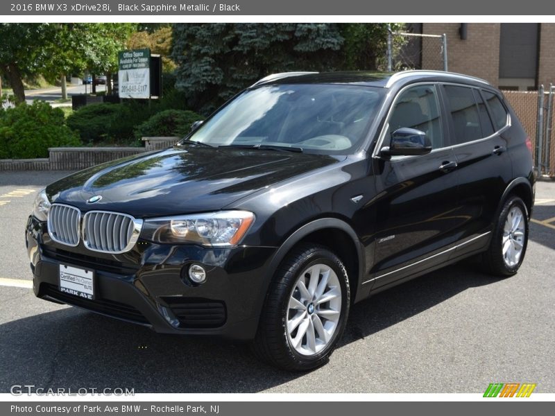Black Sapphire Metallic / Black 2016 BMW X3 xDrive28i