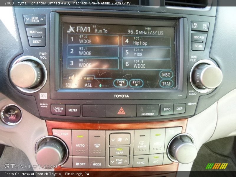 Magnetic Gray Metallic / Ash Gray 2008 Toyota Highlander Limited 4WD