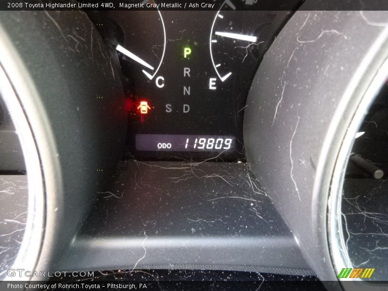 Magnetic Gray Metallic / Ash Gray 2008 Toyota Highlander Limited 4WD
