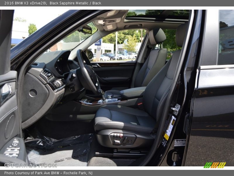 Black Sapphire Metallic / Black 2016 BMW X3 xDrive28i