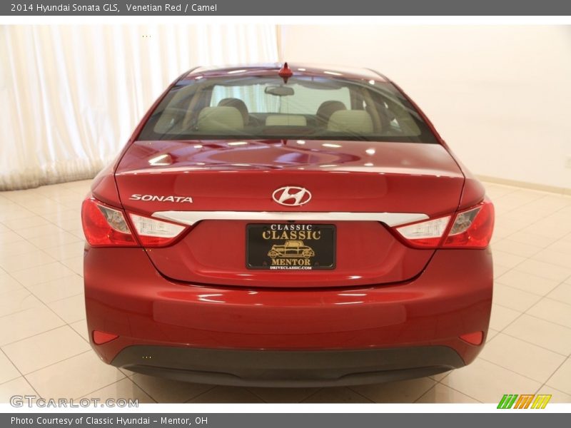 Venetian Red / Camel 2014 Hyundai Sonata GLS