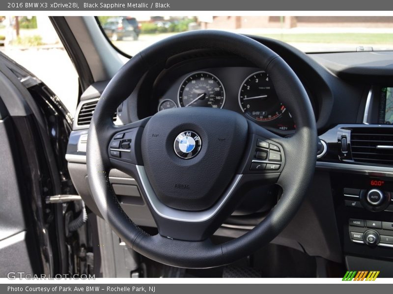 Black Sapphire Metallic / Black 2016 BMW X3 xDrive28i