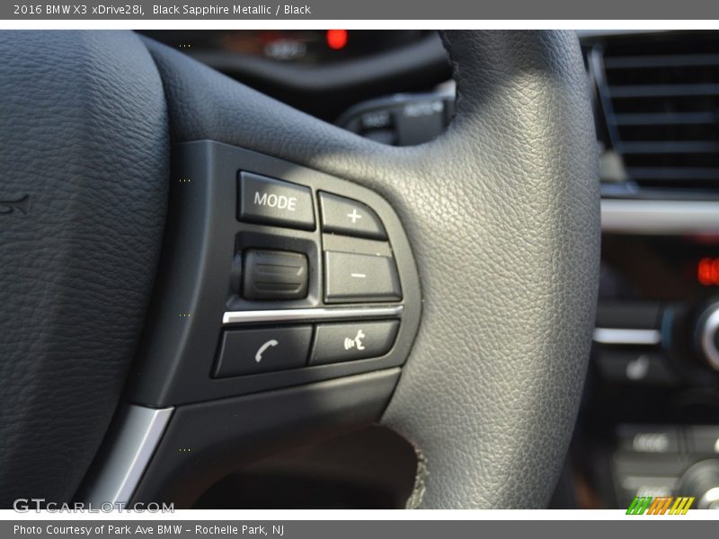 Black Sapphire Metallic / Black 2016 BMW X3 xDrive28i