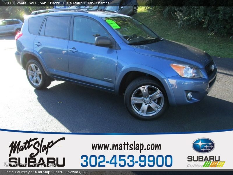 Pacific Blue Metallic / Dark Charcoal 2010 Toyota RAV4 Sport