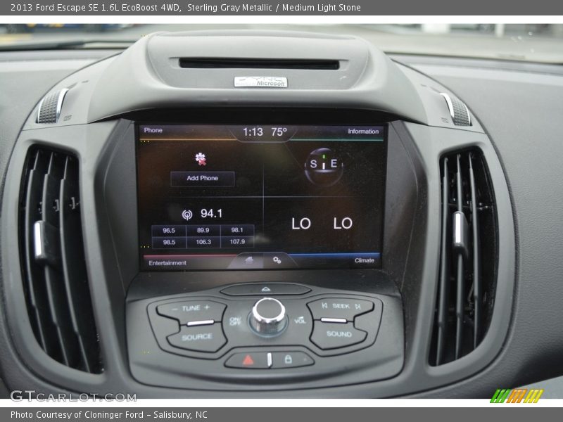 Sterling Gray Metallic / Medium Light Stone 2013 Ford Escape SE 1.6L EcoBoost 4WD