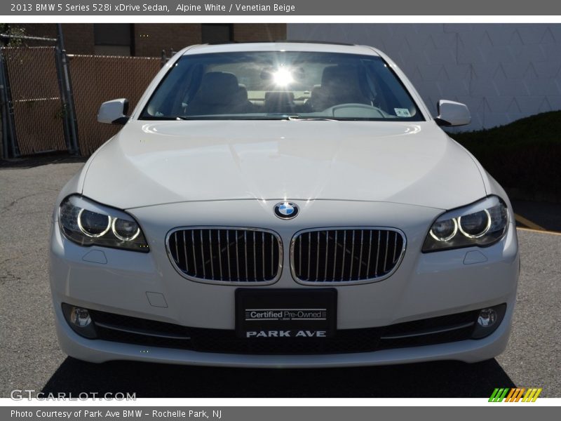 Alpine White / Venetian Beige 2013 BMW 5 Series 528i xDrive Sedan