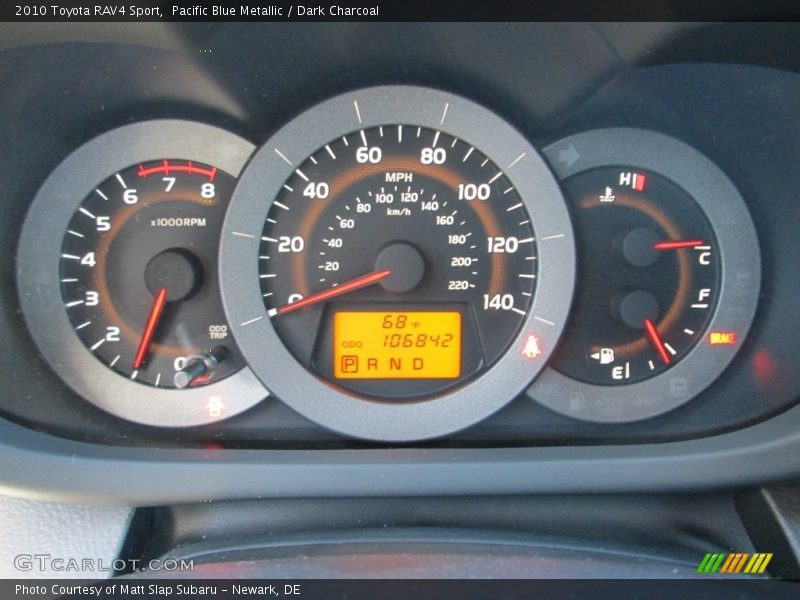 Pacific Blue Metallic / Dark Charcoal 2010 Toyota RAV4 Sport