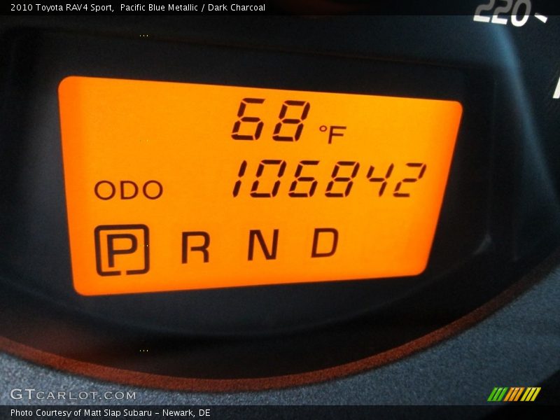 Pacific Blue Metallic / Dark Charcoal 2010 Toyota RAV4 Sport