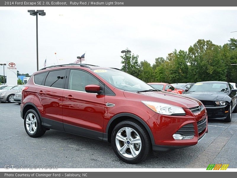 Ruby Red / Medium Light Stone 2014 Ford Escape SE 2.0L EcoBoost