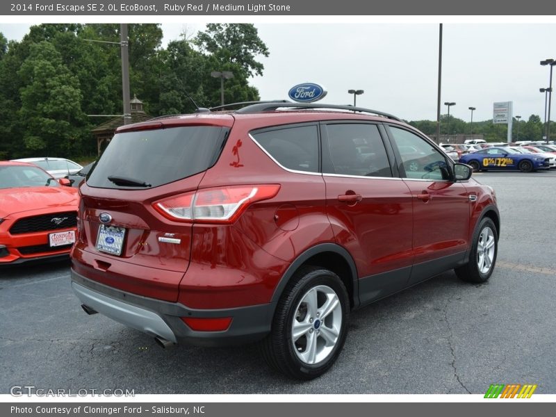 Ruby Red / Medium Light Stone 2014 Ford Escape SE 2.0L EcoBoost