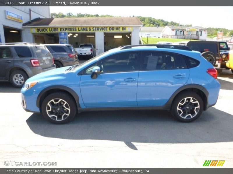 Hyper Blue / Black 2016 Subaru Crosstrek 2.0i Limited