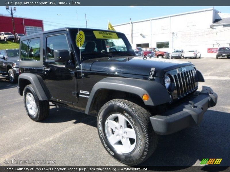 Black / Black 2015 Jeep Wrangler Sport 4x4