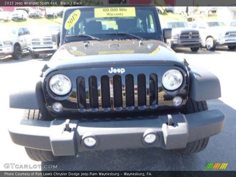 Black / Black 2015 Jeep Wrangler Sport 4x4