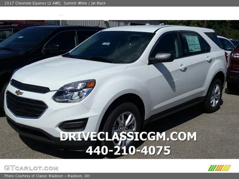 Summit White / Jet Black 2017 Chevrolet Equinox LS AWD