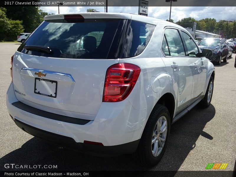 Summit White / Jet Black 2017 Chevrolet Equinox LS AWD