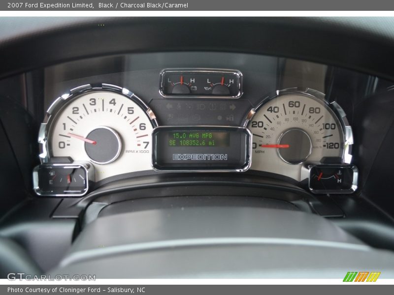 Black / Charcoal Black/Caramel 2007 Ford Expedition Limited