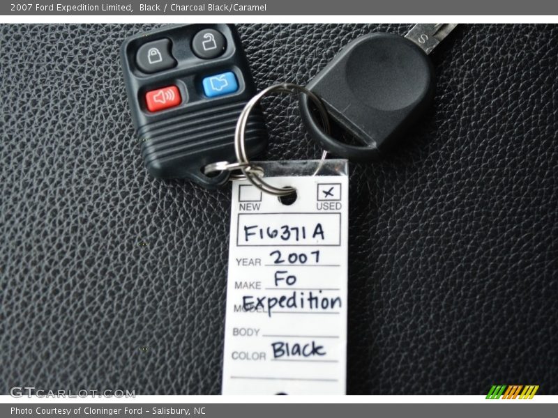 Black / Charcoal Black/Caramel 2007 Ford Expedition Limited