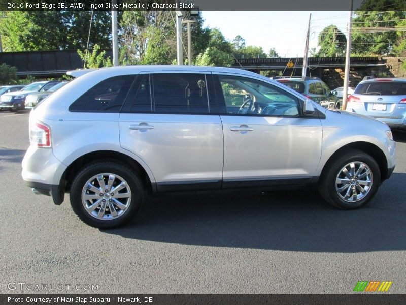 Ingot Silver Metallic / Charcoal Black 2010 Ford Edge SEL AWD