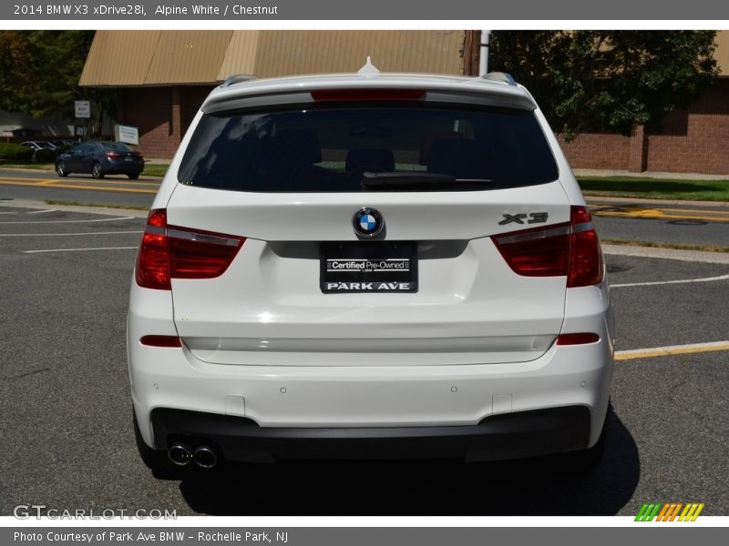 Alpine White / Chestnut 2014 BMW X3 xDrive28i