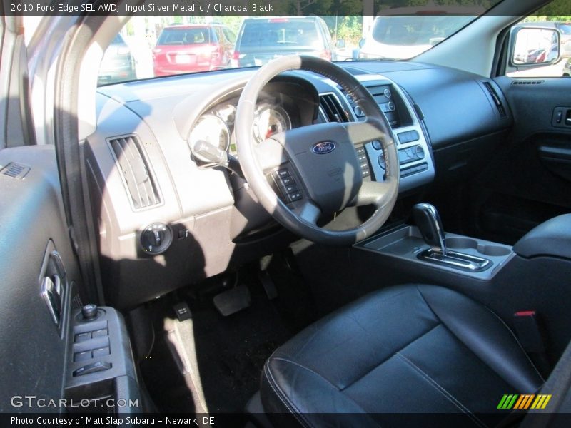 Ingot Silver Metallic / Charcoal Black 2010 Ford Edge SEL AWD