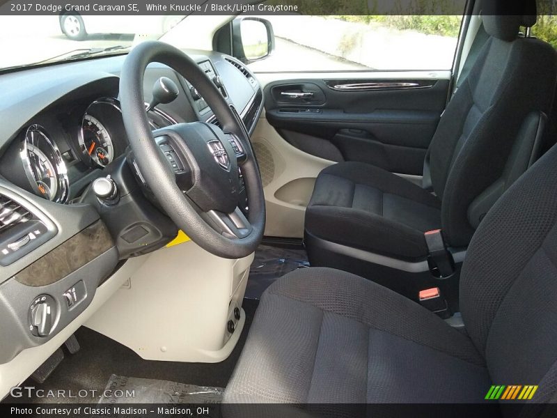 White Knuckle / Black/Light Graystone 2017 Dodge Grand Caravan SE